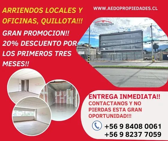 Arriendos Comerciales, Edificio Av. 21 Mayo 293, Quillota