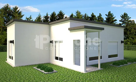 Casa Amplia, Estilo Minimalista, De Dos Dormitorios (modelo Maiten) - A Construir, No Son Prefabricadas - Construcción En 30 Días, Sin Anticipo