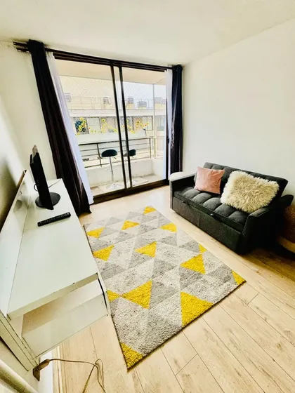Arriendo Departamento Amoblado 2d1b Con Home Office
