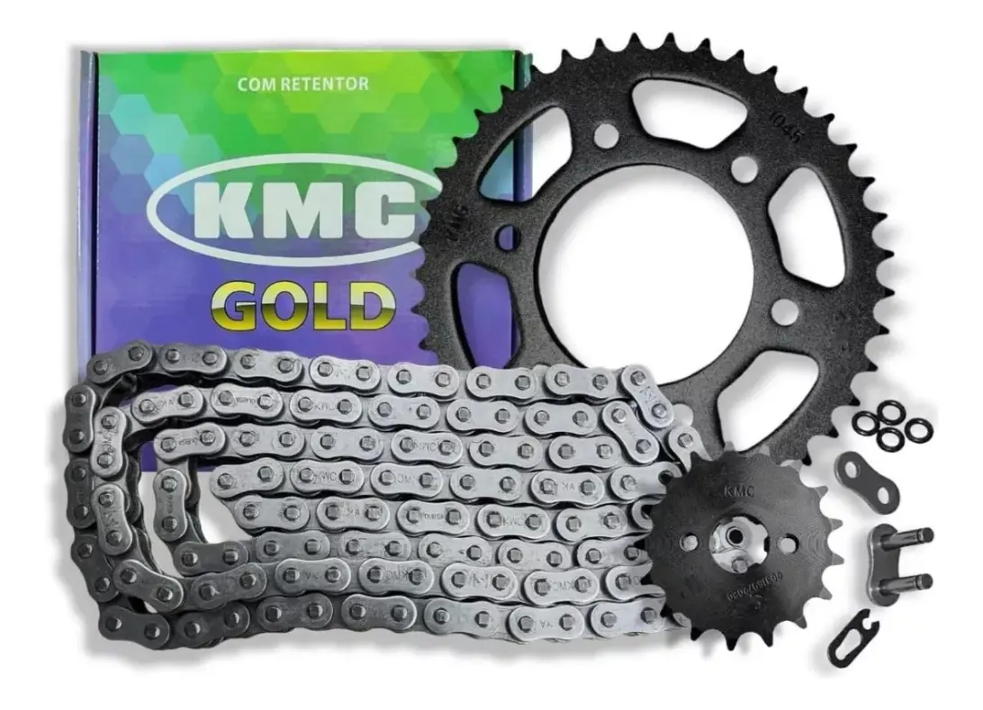 KIT RELACAO FAZER250 06-17 C/RETE KMC/GOLD