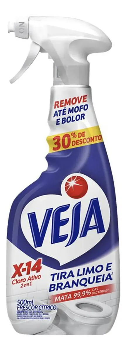 Veja X14 Spray Tira Limo com Cloro Ativo 500ml