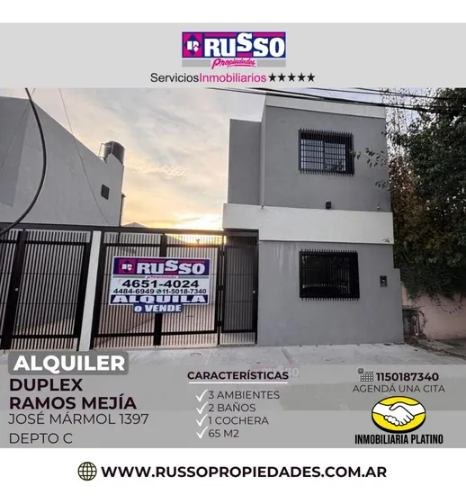 Alquiler Departamento 3 Ambientes Ramos Mejia