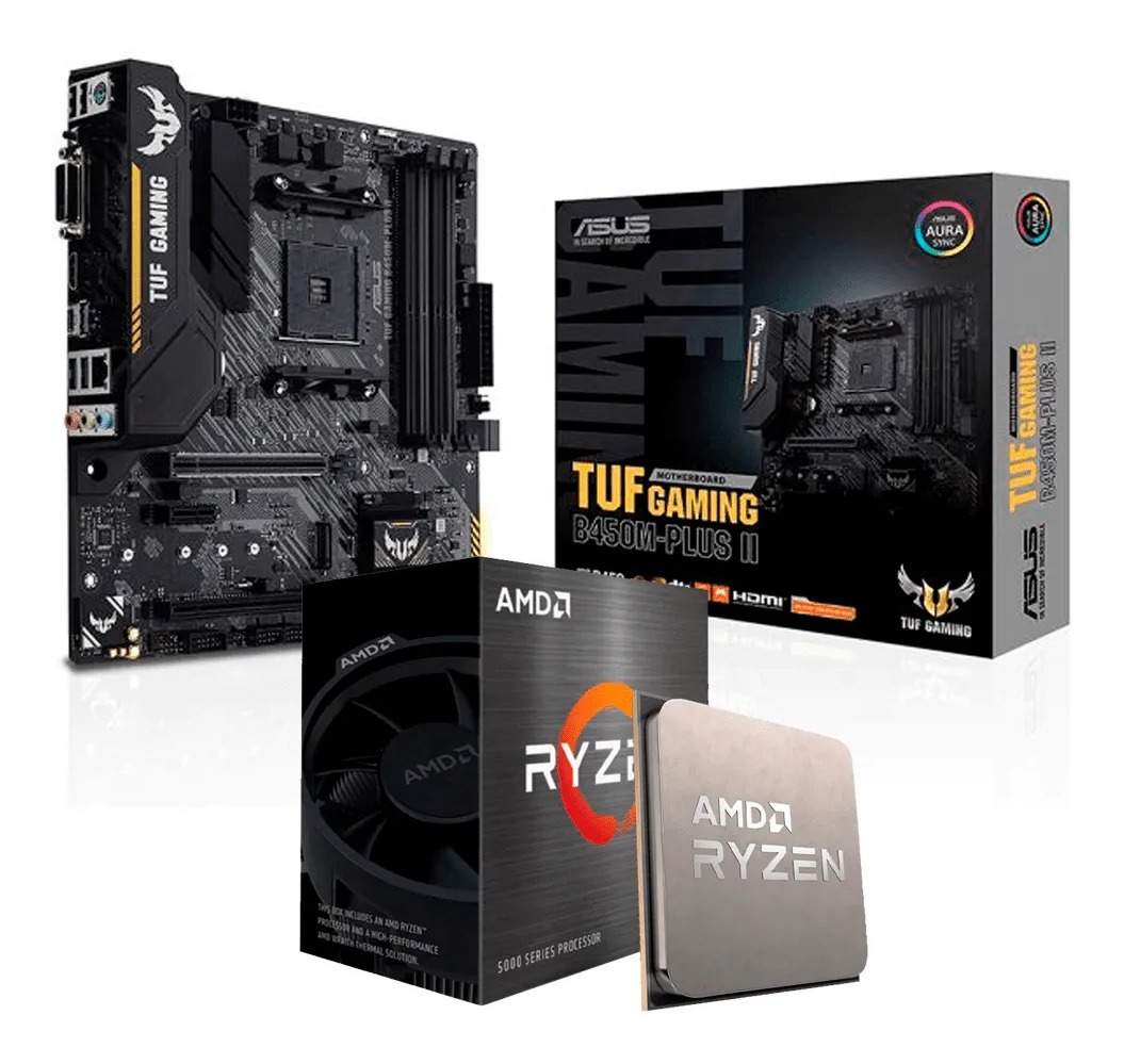 Kit Upgrade Amd Ryzen 5 5600g Asus Tuf Gaming B450m plus Ii Kit Upgrade Amd Ryzen 5 5600g Asus Tuf Gaming B450m plus Ii