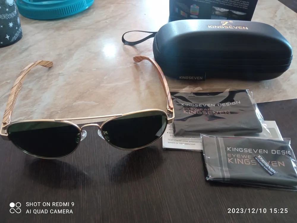 Gafas De Sol Polarizadas De Madera Hechas A Mano Kingseven Meses
