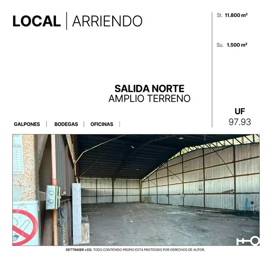 Local En Arriendo - Salida Norte