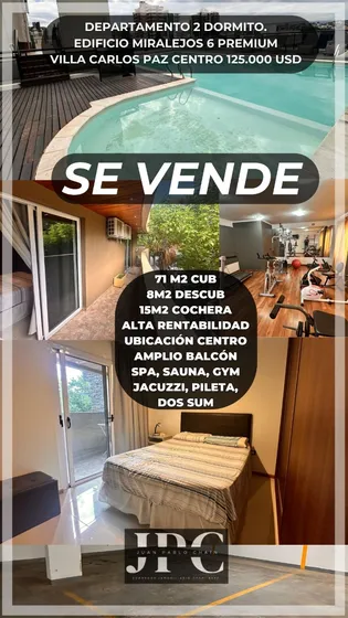Se Vende Departamento Miralejos 6 Premium 2 Dormitorios En Villa Carlos Paz 