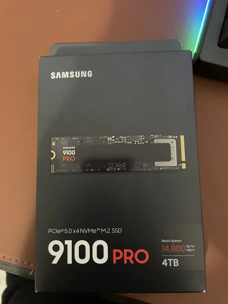 Samsung SSD 9100 PRO 4TB, PCIe 5.0x4 M.2 2280, Até 14,800MB/s MZ