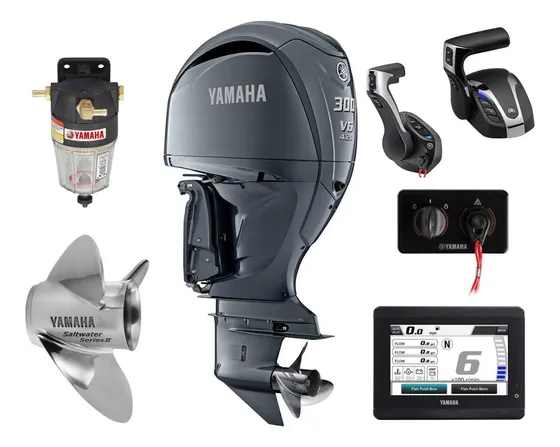 Motores Yamaha 300hp 4 Tiempos V6 Acel Electronico En Stock