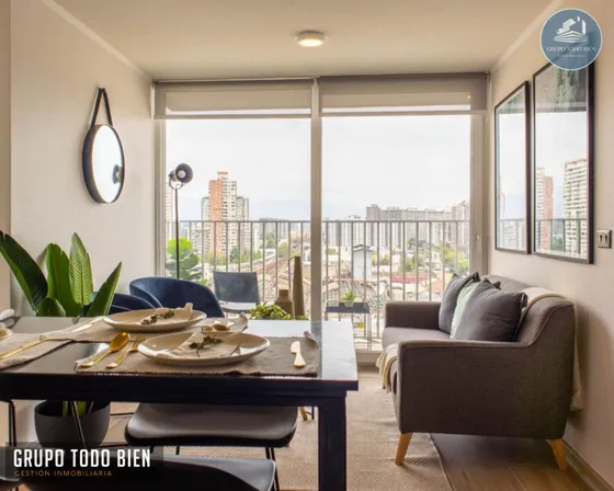 Arriendo Moderno Departamento, 2 Dormitorios 1 Baño, Ñuñoa.