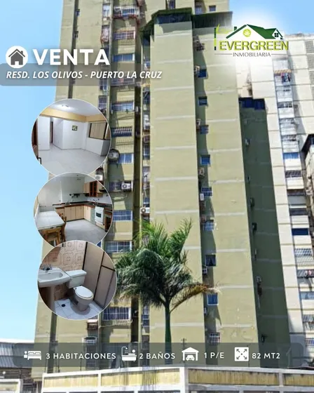 Venta Apartamento Resd. Los Olivos, Puerto La Cruz, Anzoátegui
