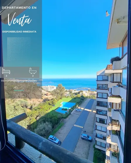 Se Vende Dpto Con Excelente Vista Y Ubicación En Algarrobo