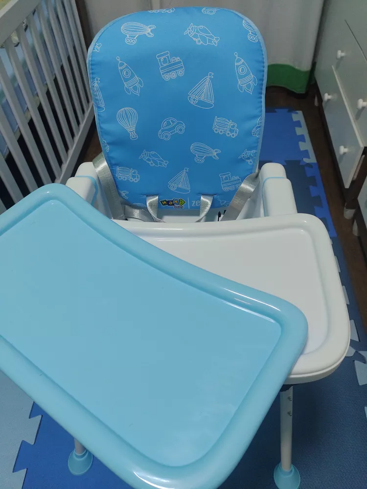 Maxi Baby Cadeira de Alimentação Bebê Portátil Zest 3 em 1,Cinto de 3  pontos, Apoio para os Pés(Até 23kgs), Azul