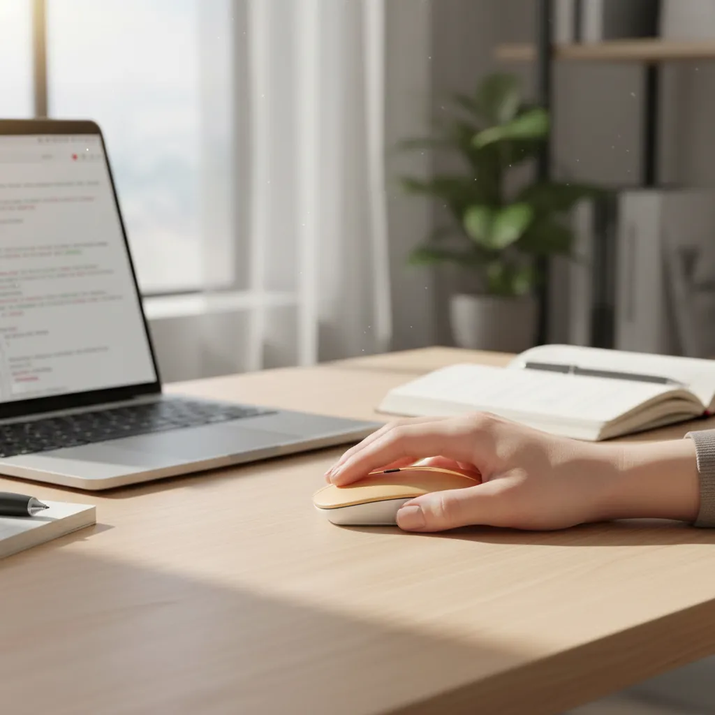 Mouse Sem Fio Recarregavel Rgb Usb Adaptador Ergonômico Rosê - Imagem 3