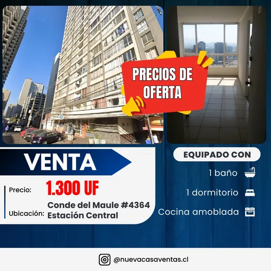 Acogedor Depto. Con Excelente Ubicación Y Entrega Inmediata!