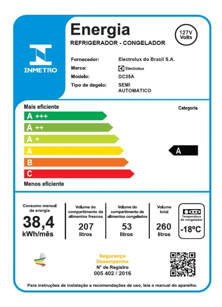Geladeira Electrolux Cycle Defrost 260L Super Freezer Duplex Branca 127V - Imagem 4