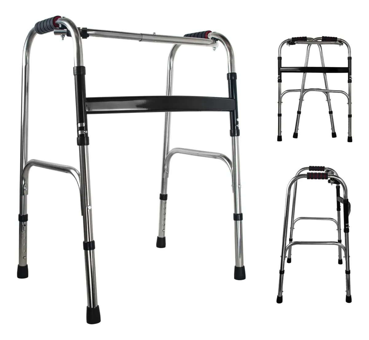 Andadera Ortopédica Plegable Altura Ajustable Resistente Adulto Comodidad Estabilidad Agarraderas Ergonómicas