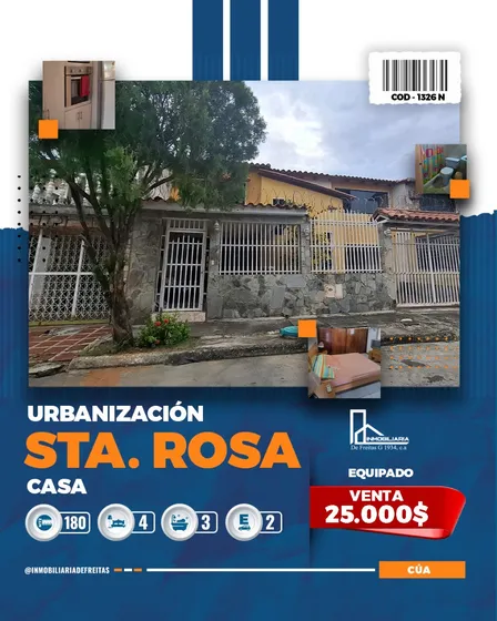 Casa De Dos Niveles En Santa Rosa De Cua, Estado Miranda.