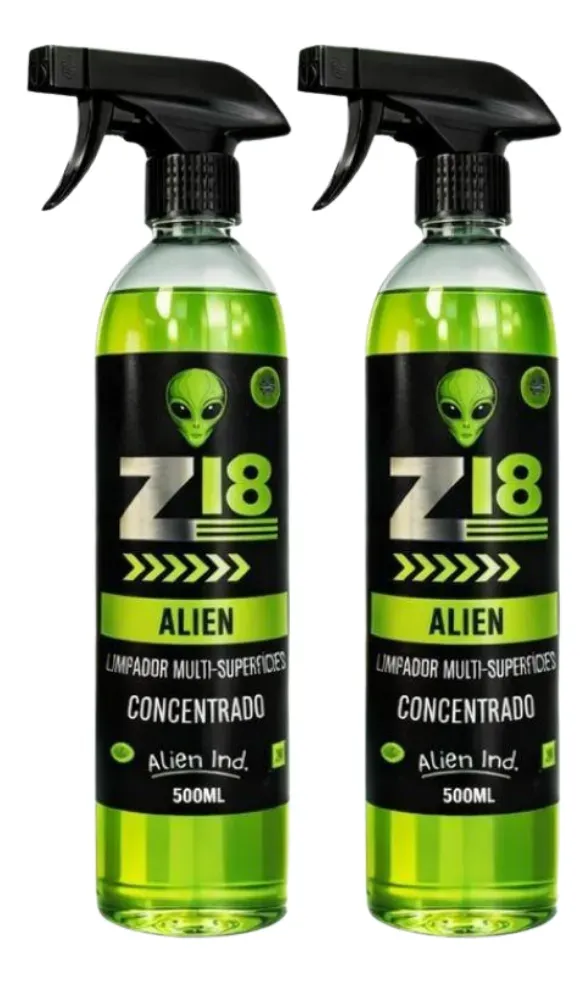 Kit 2 Limpeza Pesada Estofado E Teto Automotivo 500ml Alien - foto 2