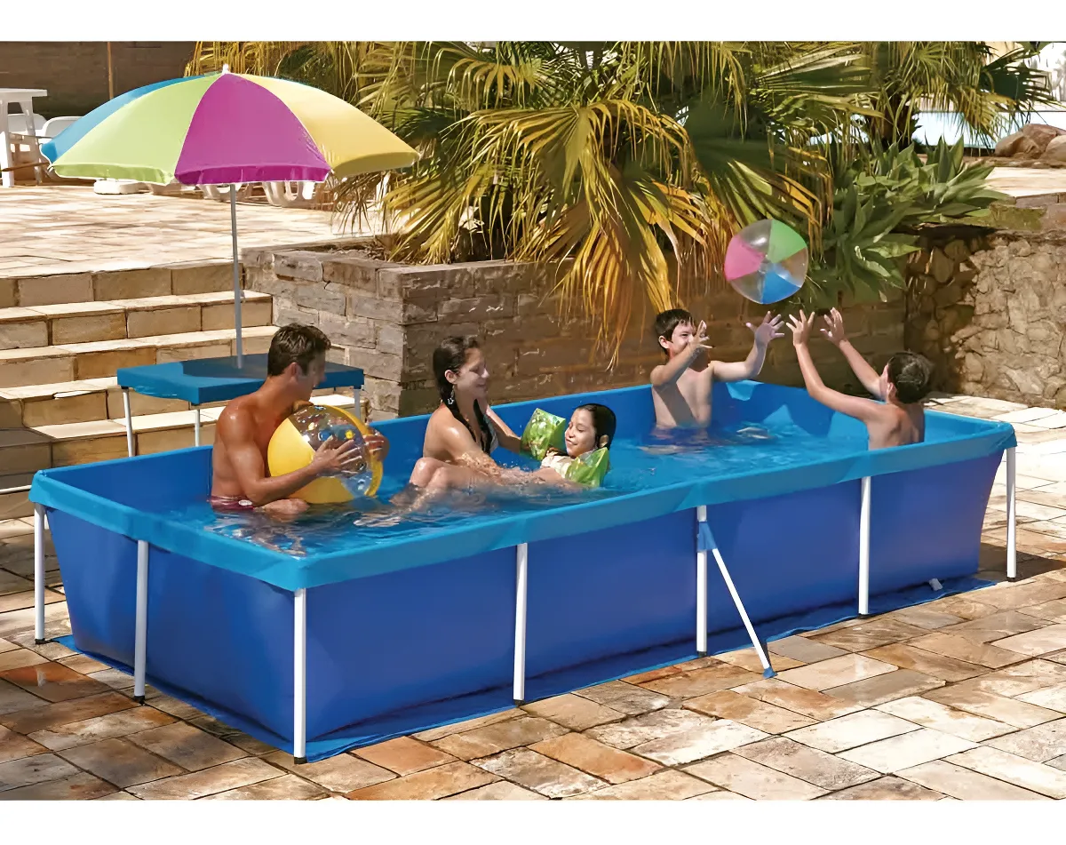 Piscina Retangular 3000 Litros Estruturada Mor Cor Azul - Imagem 3