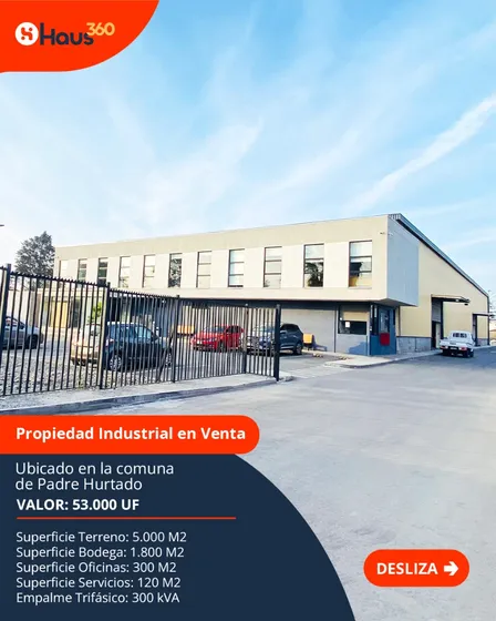 Oportunidad Única! Terreno Industrial 5000 M2 