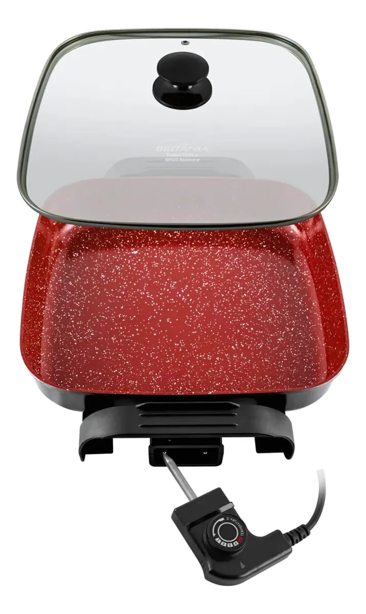 Panela Elétrica Britânia Multifunções Redstone 3,5l Vermelho 127v 60