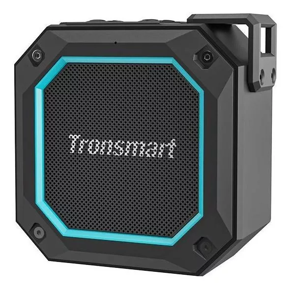 Bocina Bluetooth Portátil Tronsmart Groove 2 Ipx7 Luces Led Color Negro