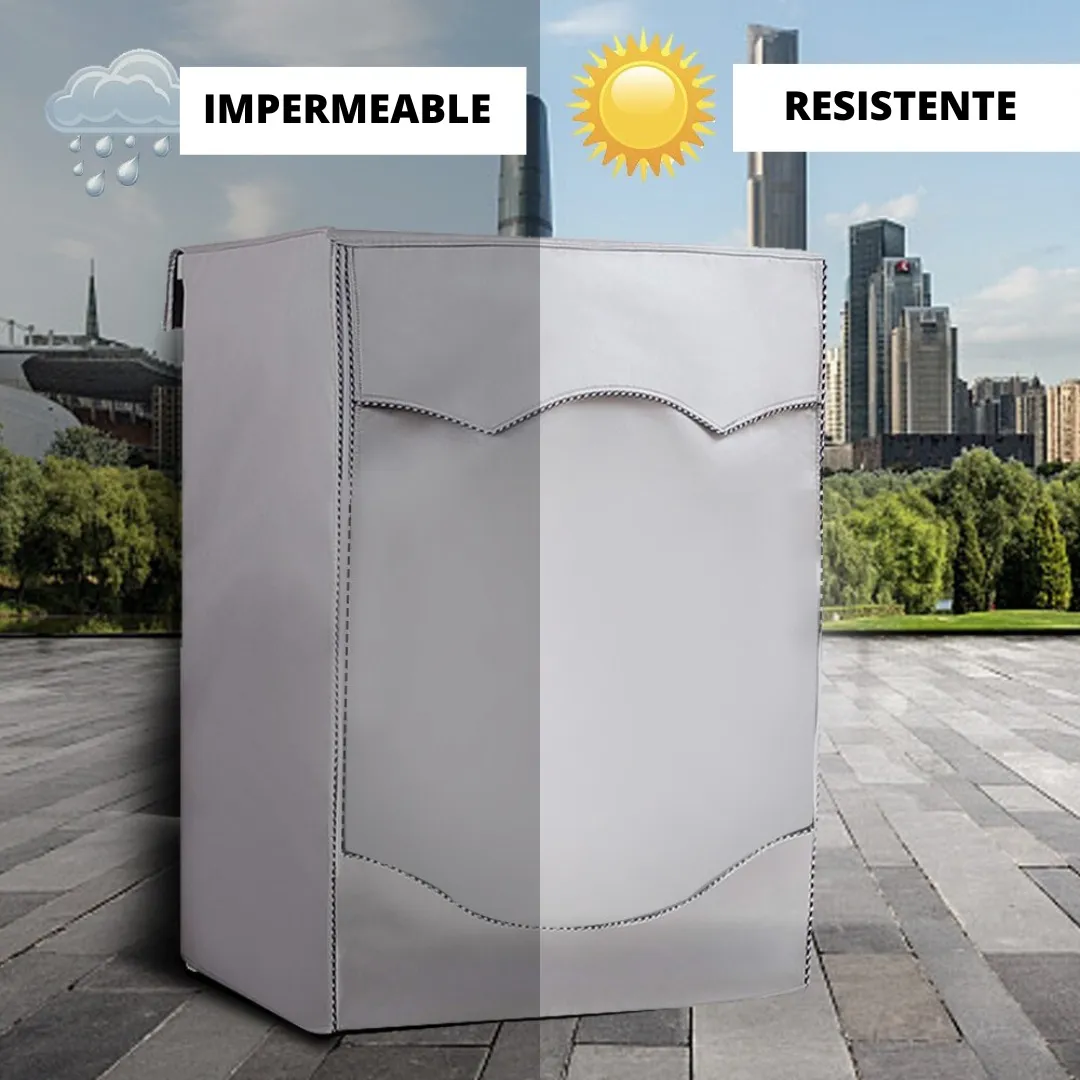 Cubre Lavarropas Carga Frontal Impermeable - Vista principal del protector para lavadora