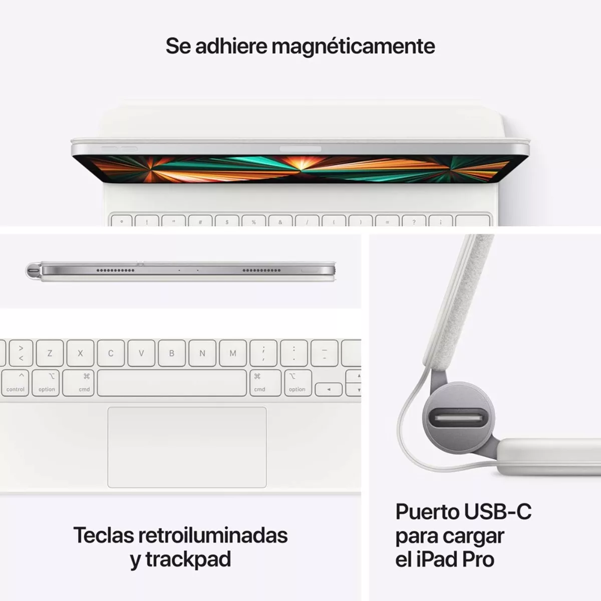 Imagen 4 de 6 de Apple Magic Keyboard 12.9 Pulgadas 2021 iPad Pro Original