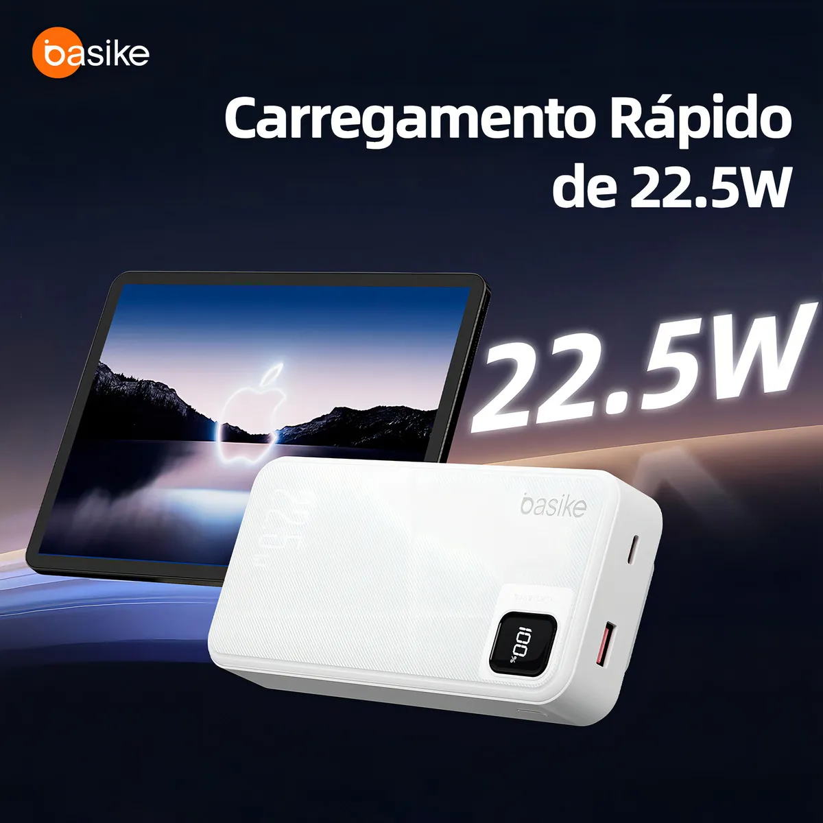 Power Bank Basike carregador portátil de alta capacidade