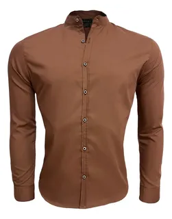 Camisa Marron Camisas Color Cafe Camisa Marron Hombre MercadoLibre