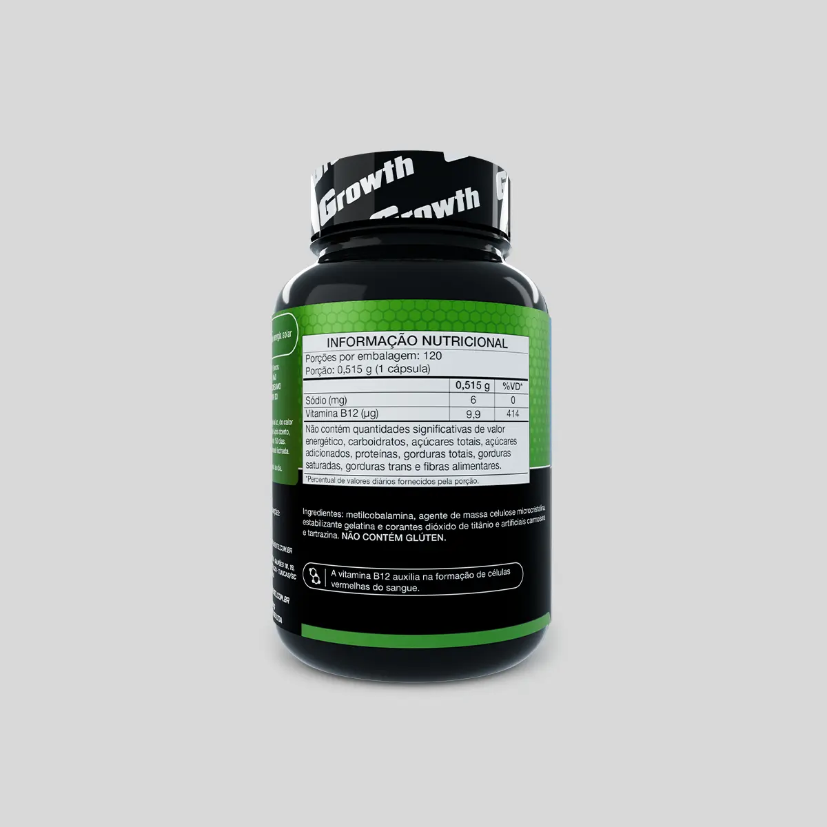 Vitamina B12 120 cáps. Growth Supplements