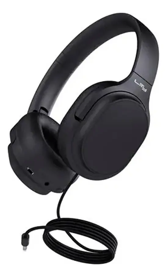 Fone De Ouvido Over-ear Lity H09p Com Fio P2 Estudo E Lazer Preto