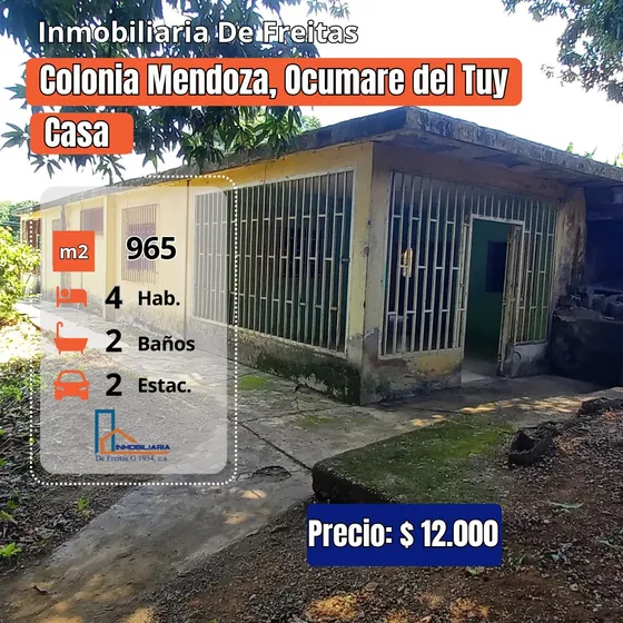 Casa En Colonia Mendoza - Ocumare Del Tuy
