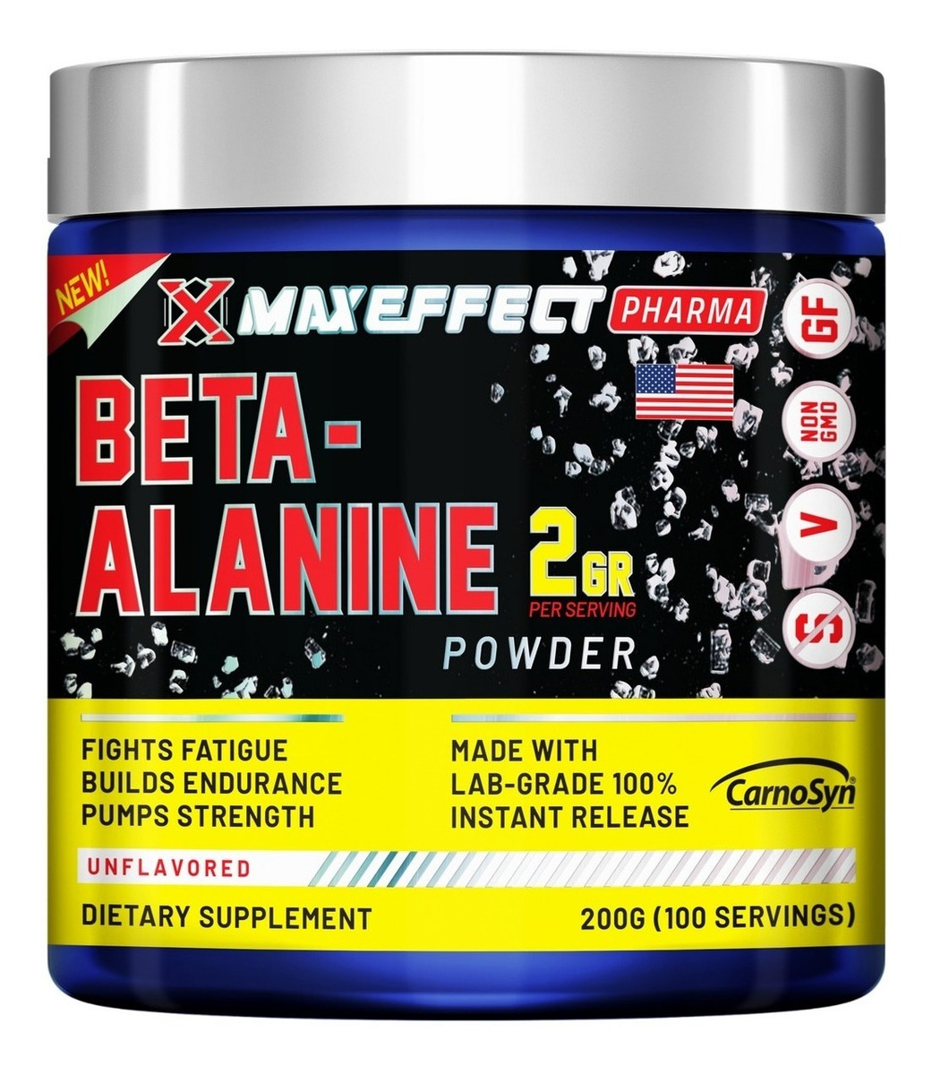 Pré Treino Com Beta Alanina Pré Treino Beta Alanina 2g Powder 200g Importada-maxeffect