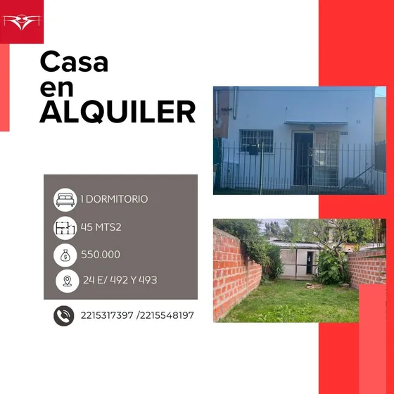 Alquiler Departamento En Gonnet (24 E/ 493 Y 495) A 300 De Republica De Los Niños