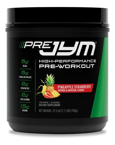 Pre Jym 30 Serv Creatina Hcl Citrulina Beta Alanina Abacaxi Sabor Morango