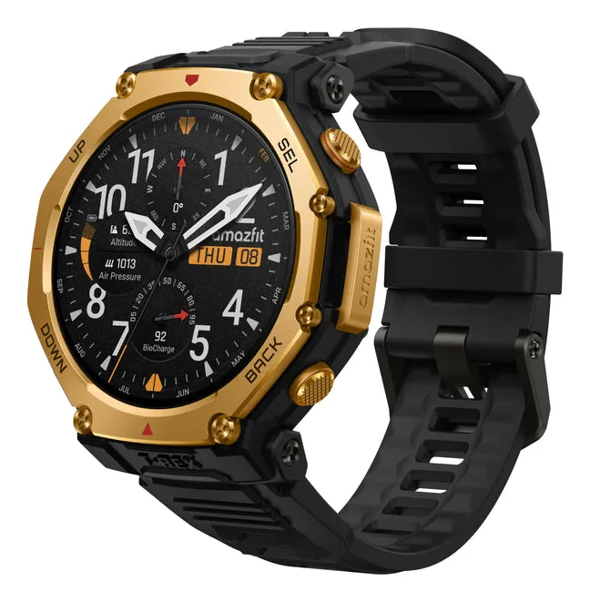 Smartwatch Amazfit T-rex 3 Pro Gps Integrado Dourado Mesh Preto