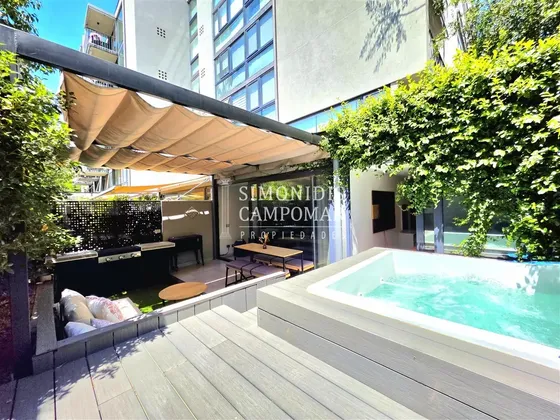 Departamento En Venta De 1 Dorm. Con Jardín Y Quincho, Ñuñoa