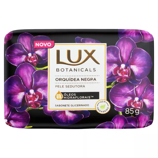 Sabão em barra Lux Glicerinado Orquídea Negra Botanicals de 85 g |  MercadoLivre