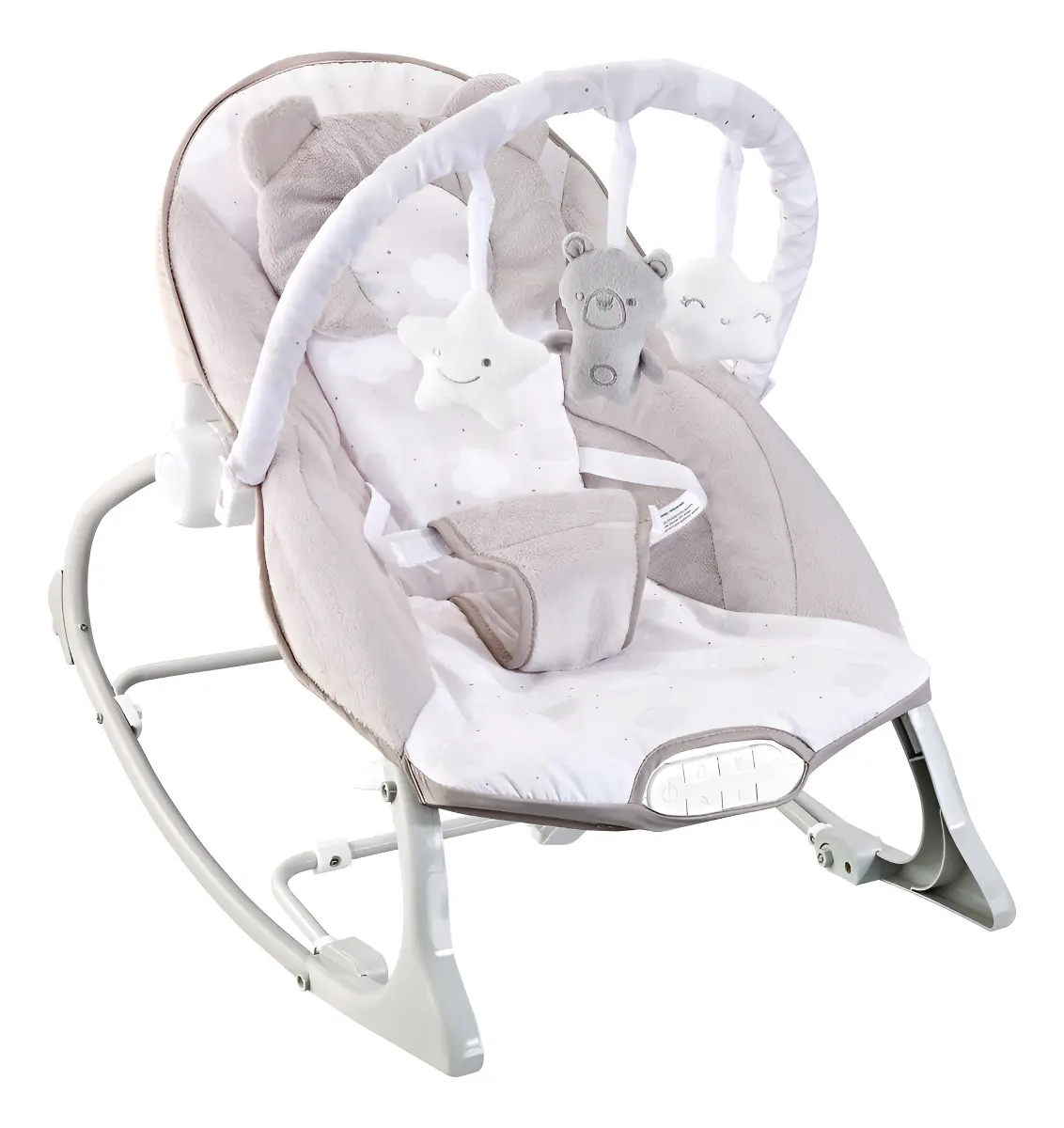 Cadeira de Descanso Bebê Musical Polar Cinza 18kg Maxi Baby