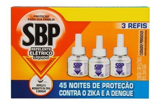 Repelente Líquido Refil Elétrico 3 Unidades 32,9ml Cada SBP - Imagem 4