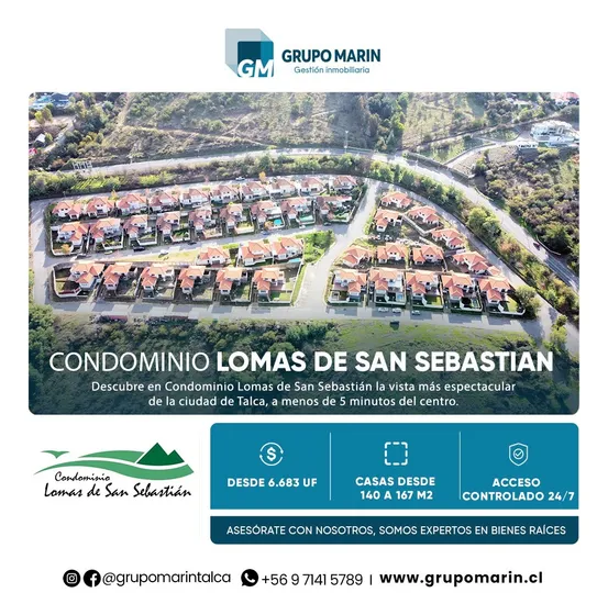 Hermoso Condominio Lomas De San Sebastián 