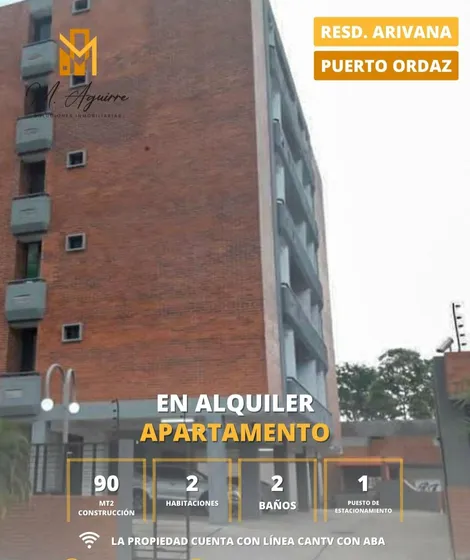 Apto En Alquiler, Resd Arivana, Puerto Ordaz