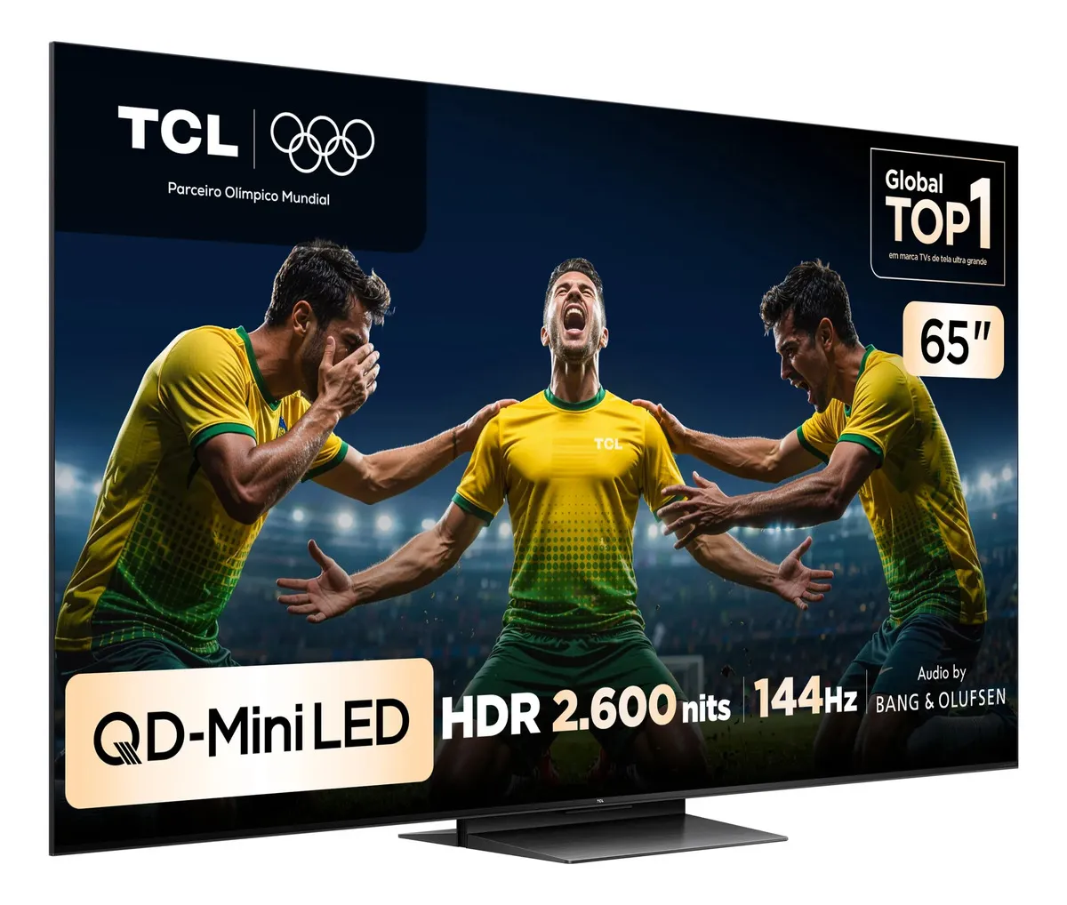 Smart TV TCL 65 Polegadas QLED Mini LED 4K C7K WiFi Bluetooth Google TV 4 HDMI 144Hz HDR10+ 65C7K