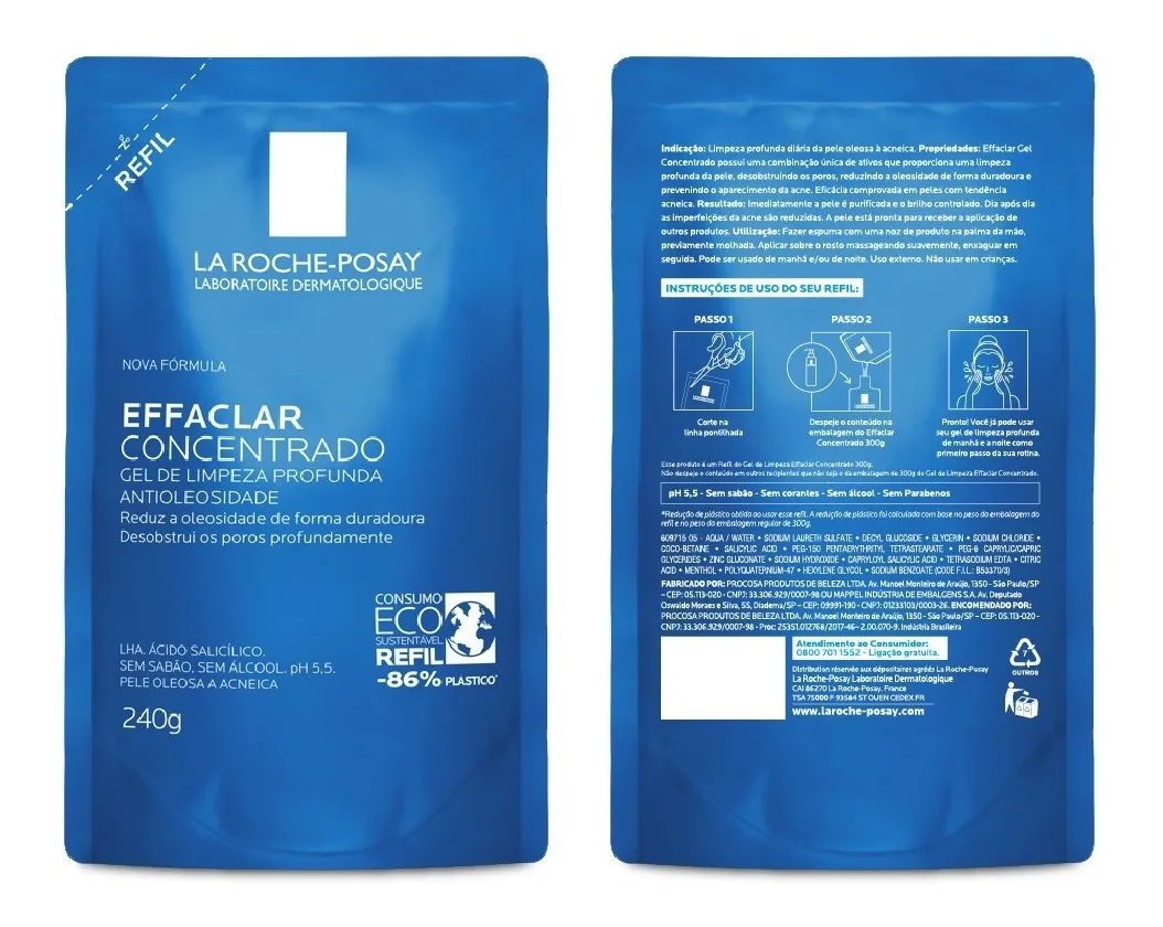 Refil Gel Limpeza Effaclar Concentrado