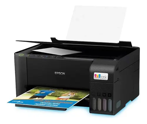 Impressora Ecotank Epson L3250 + Refil Tinta T544 (eps01) Cor Preta 127/220v