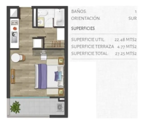 Departamento Estudio 1d-1b-1bo, Metro Ecuador