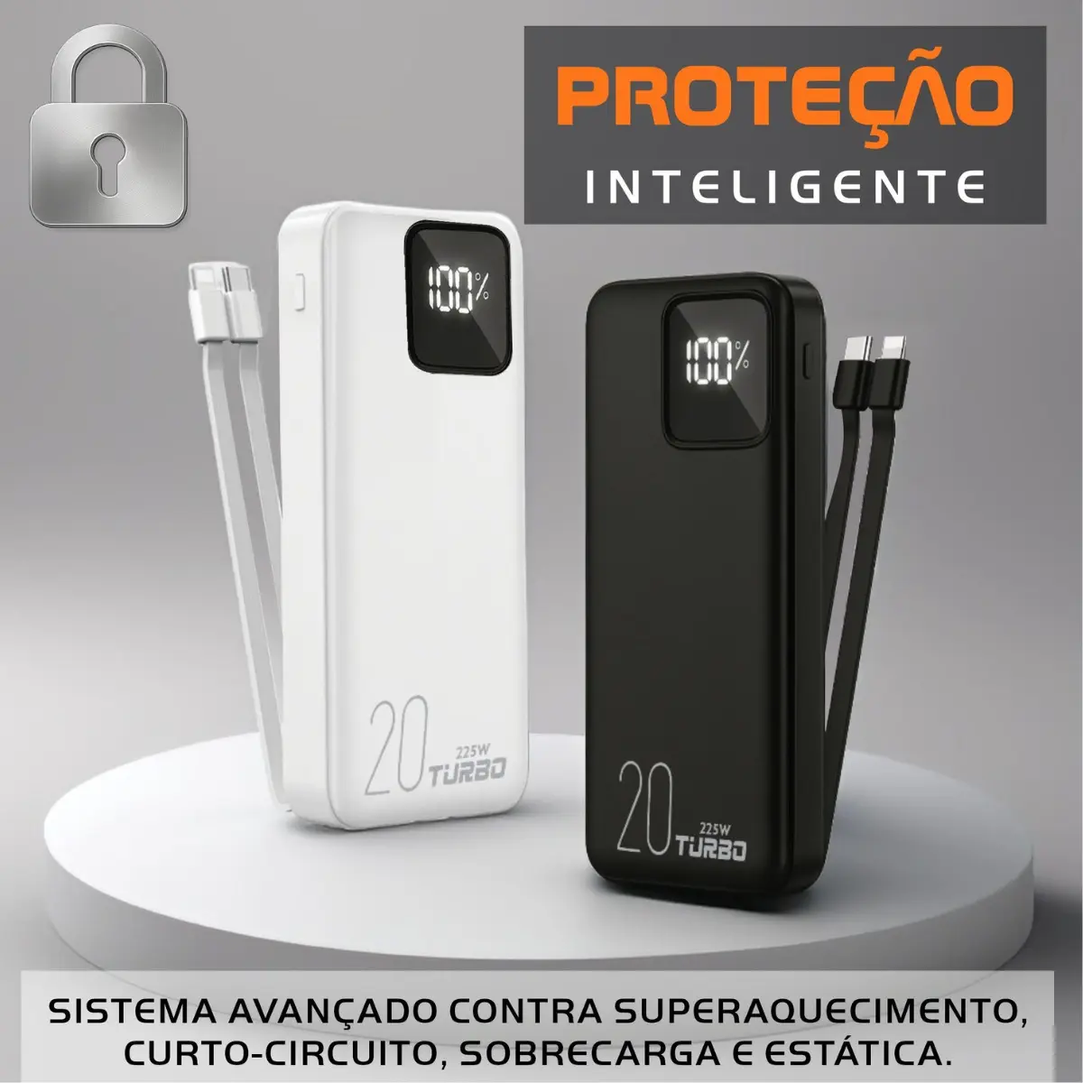 Kit 2 Malas de Viagem – 10 e 23 Kg, Padrão ANAC, Cadeado com Senha, Apoio Lateral e Rodas 360° -Emborrachadas