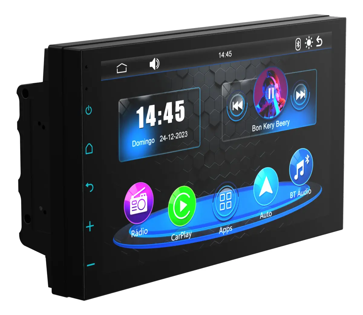 Central multimídia 2 DIN: Faaftech CM7 — 7", CarPlay e Android Auto