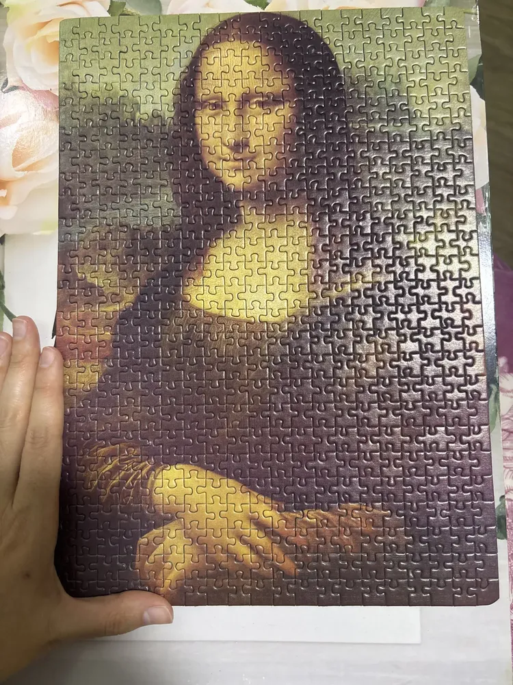 Quebra Cabeça 500 Pçs Leonardo Da Vinci Monalisa Game Office